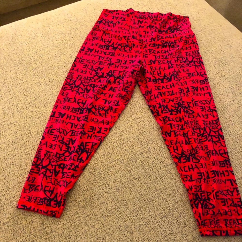 Neon red yoga pant/legging